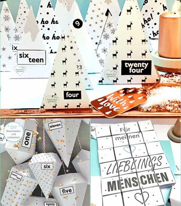 DIY ADVENTSKALENDER BASTELN – Die 3 schönsten Adventskalender, die super schnell gehen und wenig kosten