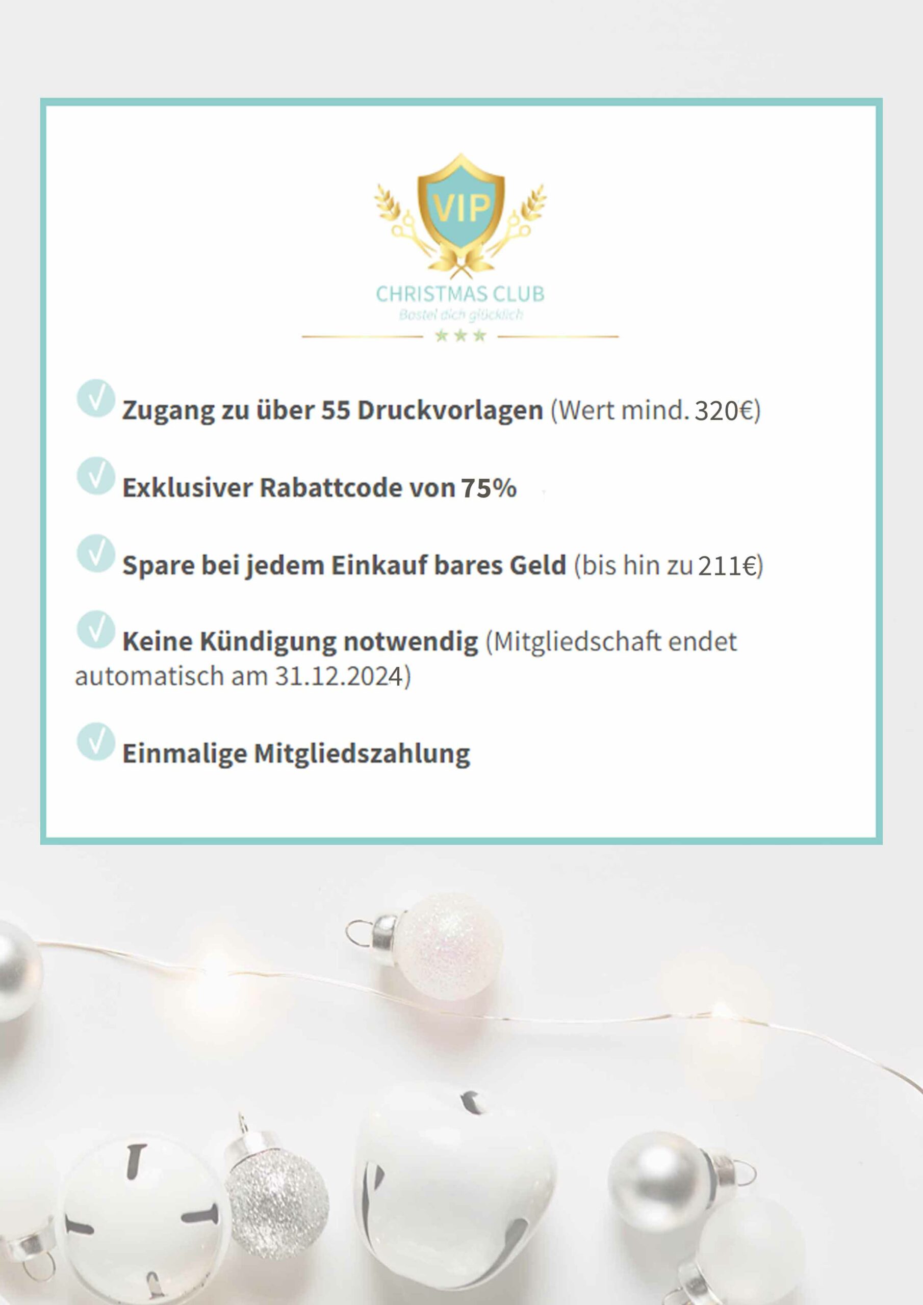 Christmas Club 2024 Silber Mitgliedschaft